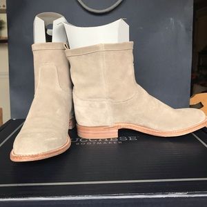Like new, Lucchese suede grey “Christa” boots